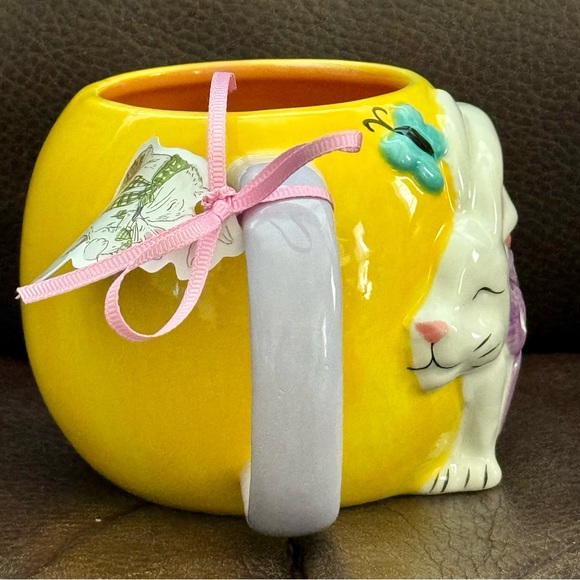 Bunny Kisses - Blue Sky Clayworks Ceramic Easter Mug - Picture 7 of 12